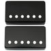 musiclily basic 52mm metal humbucker guitar pickup covers for electric guitar bridge mx0646 2, black