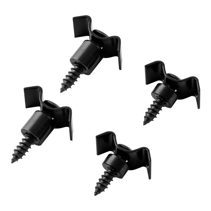 Musiclily ベーシック スチール ヴィンテージスタイル ギター 弦止め（ストリングガイド） フェンダーストラトまたはテレキャスタースタイル用、2セット