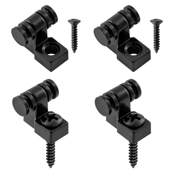 Musiclily ベーシックヴィンテージローラーギターストリングツリー 弦止め（弦ガイド） フェンダーストラトキャスタータイプエレキギター用、4個セット