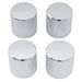 musiclily basic coarse 18 splines steel flat top knurled control knobs for electric guitar or bass 18 18mm mx0675 4p, 4 pcs