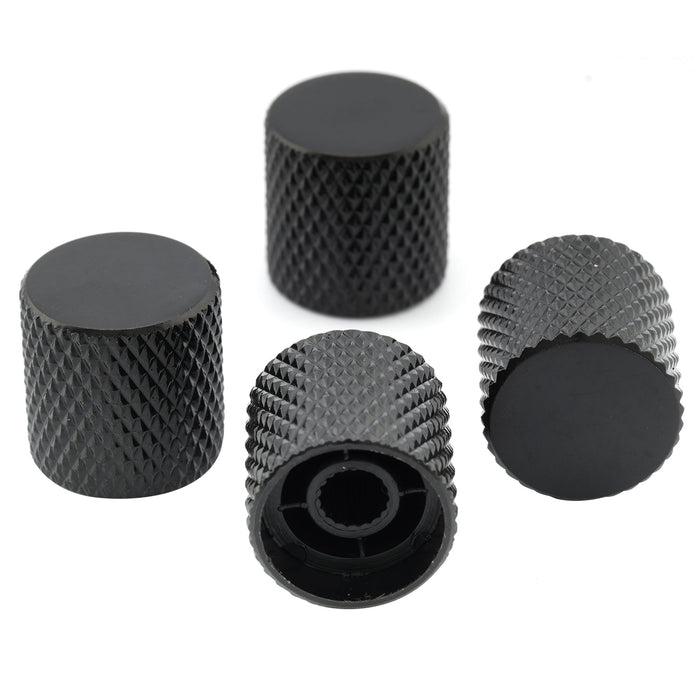 Part of musiclily basic coarse 18 splines steel flat top knurled control knobs for electric guitar or bass 18 18mm mx0675 4p
