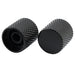 detail of musiclily basic coarse 18 splines steel flat top knurled control knobs for electric guitar or bass 18 18mm mx0675 4p