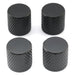 musiclily basic coarse 18 splines steel flat top knurled control knobs for electric guitar or bass 18 18mm mx0675 4p