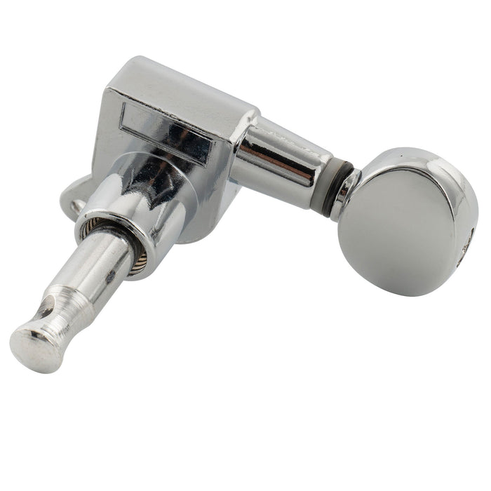 Musiclily ベーシック R15A シングル 15:1 比率 完全密封 機械ヘッド トレブルサイド チューナー チューニングペグキー ヴィンテージオーバルボタン アコースティックエレキギター用