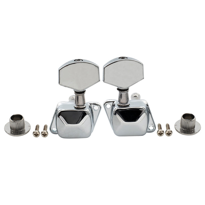 3R3L 15:1 Rapporto Mezzi Chiusi Testine per Chitarra Acustica/Elettrica Tonalizzatori Chiavi con Vite a 45 Gradi