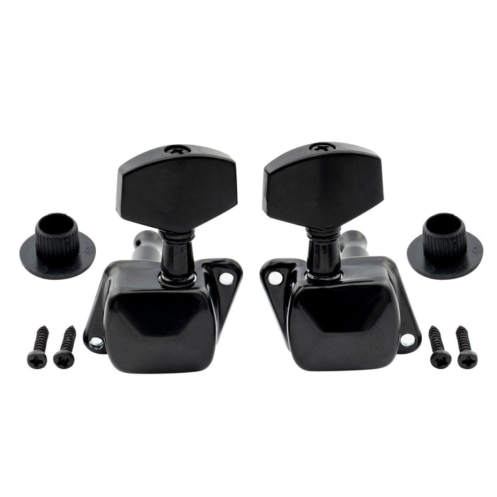 3R3L 15:1 Rapporto Mezzi Chiusi Testine per Chitarra Acustica/Elettrica Tonalizzatori Chiavi con Vite a 45 Gradi