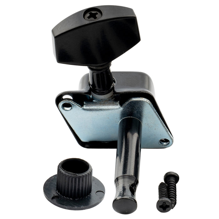 Musiclily Basic R15A Singolo Rapporto 15:1 Mezzo Chiuso Testata Macchina per Accordatura Lato Treble con Pulsante Esagonale Grande per Chitarra Acustica Elettrica