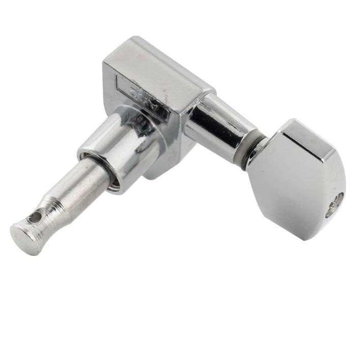 Musiclily Basic R15A Singolo Rapporto 15:1 Testata Macchina Intera Sigillata per Accordatura Lato Treble con Pulsante Esagonale Grande e Vite ad Angolo Retto per Chitarra Acustica Elettrica