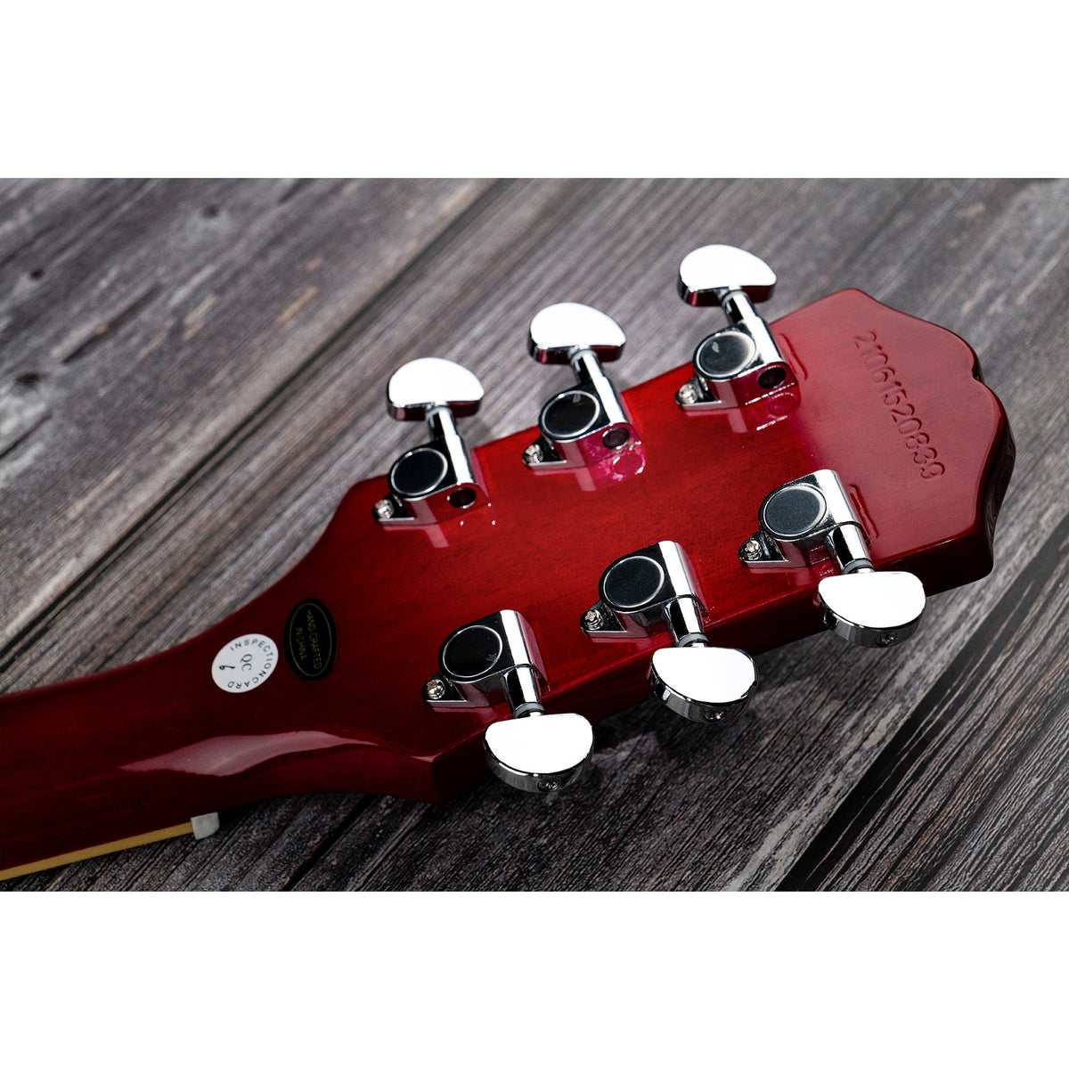 Musiclily Basic R15A 3R3L Rapporto 15:1 Teste di Macchina Completamente Sigillate Accordatori Chiavi con Pulsante a Mezzaluna Vite ad Angolo Retto per Chitarra Acustica Elettrica