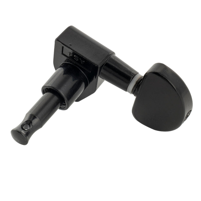 Musiclily Basic R15A Singolo Rapporto 15:1 Testata Macchina Intera Sigillata per Accordatura Lato Treble con Pulsante a Mezzaluna e Vite ad Angolo Retto per Chitarra Acustica Elettrica