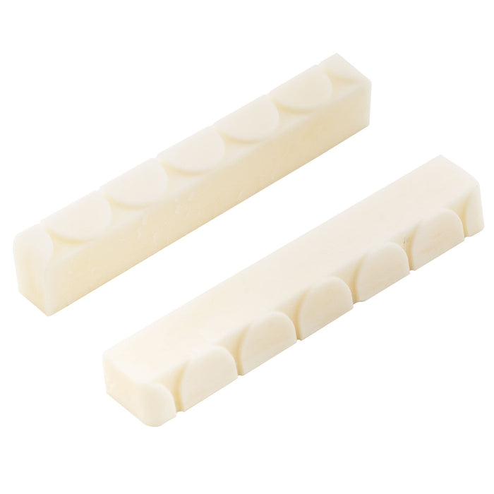 musiclily basic flat bottom slotted 6 string classical guitar bone nut dj 05 dj 07 52x6x9mm mx0722 2 details