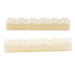 musiclily basic flat bottom slotted 6 string classical guitar bone nut dj 05 dj 07 52x6x9mm mx0722 2, 2 pcs