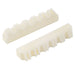 musiclily basic flat bottom slotted bone acoustic guitar nut 43x6x9mm mx0726 2 details