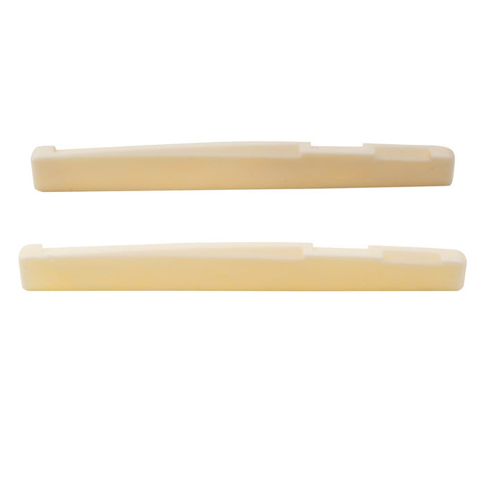 musiclily basic compensated bone acoustic guitar saddle dj 12 dj 14 72x3x9mm m631 2p, 2 pcs
