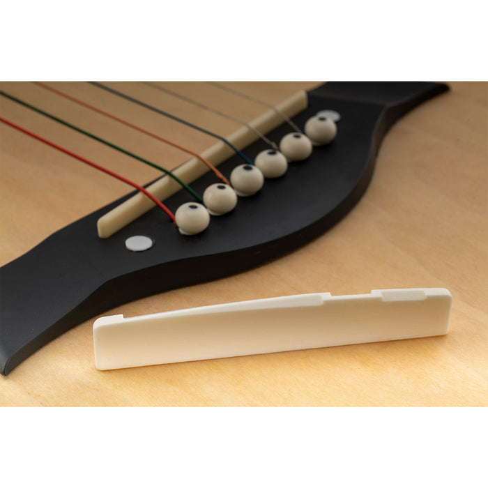 Application of musiclily basic compensated bone acoustic guitar saddle 76x3x13mm mx0729 2