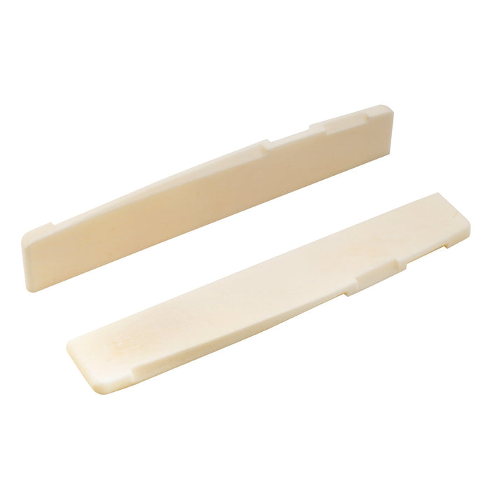 musiclily basic compensated bone acoustic guitar saddle 76x3x13mm mx0729 2 details