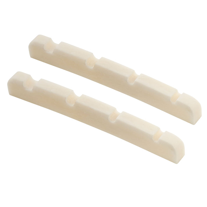 Part of musiclily basic 42mm curved bottom slotted bone bass nut for 4 string precision jazz bass guitar 42x3 2x4 8 4 6mm mx0734 2