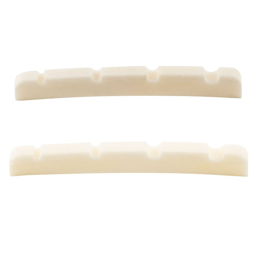 musiclily basic 42mm curved bottom slotted bone bass nut for 4 string precision jazz bass guitar 42x3 2x4 8 4 6mm mx0734 2