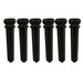 musiclily pro slotted bone ebony acoustic guitar bridge pins mx0736 6p, 6 pcs