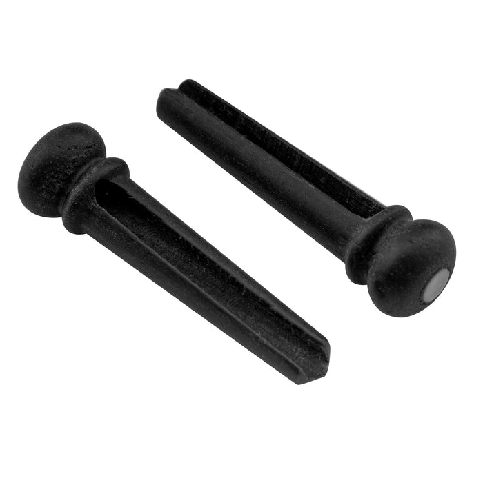 Musiclily Pro Schlitzknochen/Ebenholz Akustikgitarren-Brückenspangen, Set von 6 