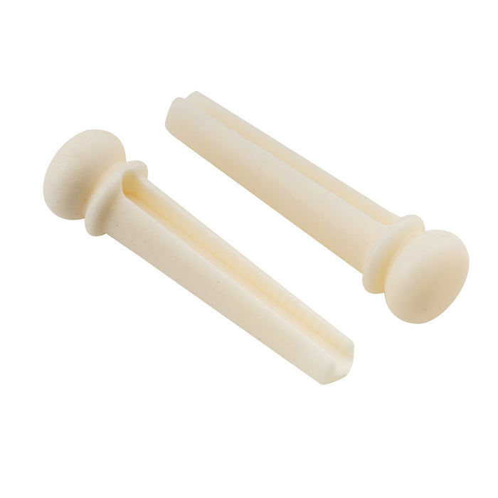 Musiclily Pro Schlitzknochen/Ebenholz Akustikgitarren-Brückenspangen, Set von 6 