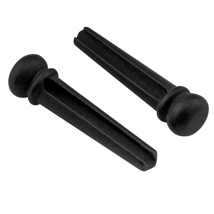 Musiclily Pro Schlitzknochen/Ebenholz Akustikgitarren-Brückenspangen, Set von 6 