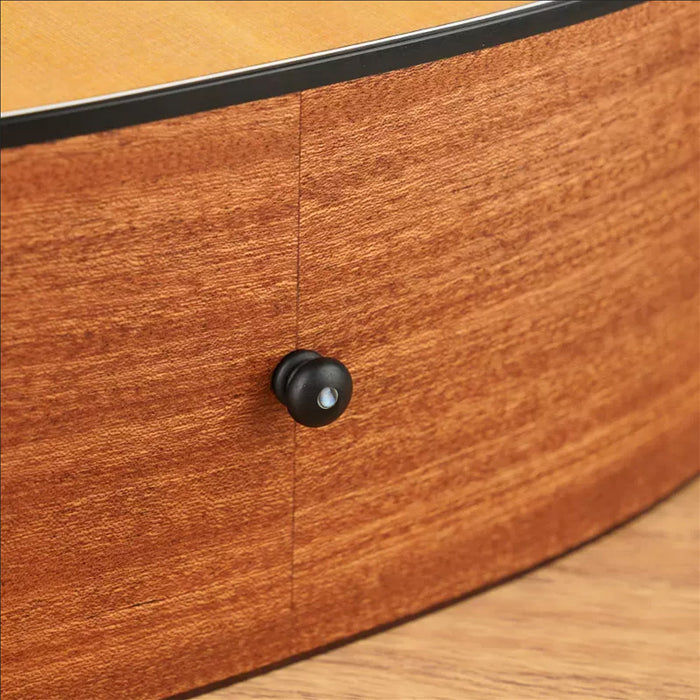 musiclily pro slotted ebony acoustic guitar endpin mx0748 2p, 2 pcs