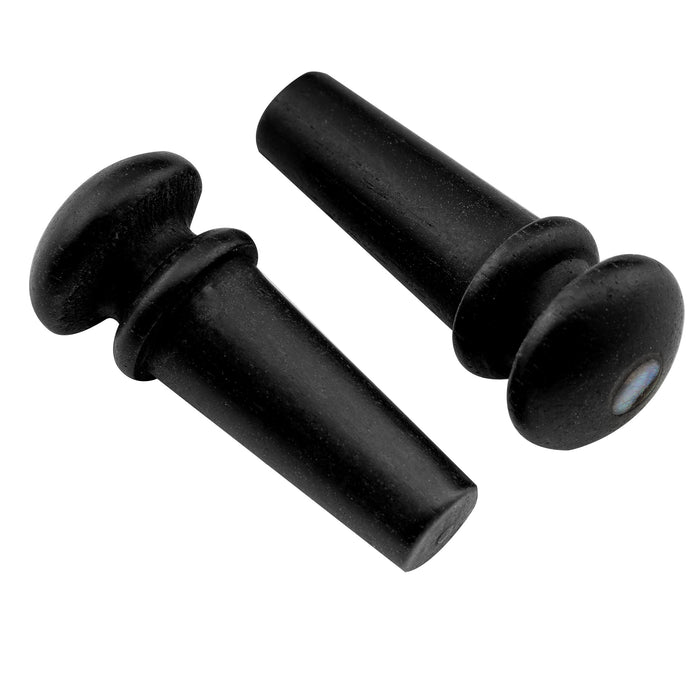 Musiclily Pro Schlitz Ebenholz Akustikgitarre Endpin, Set von 2 