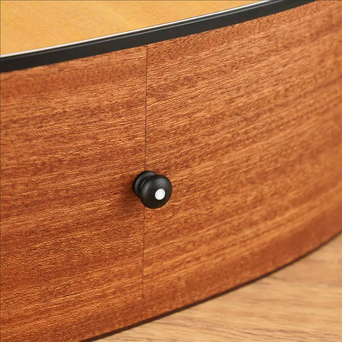 Musiclily Pro Schlitz Ebenholz Akustikgitarre Endpin, Set von 2 