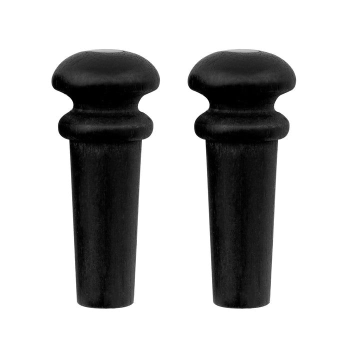 Musiclily Pro Schlitz Ebenholz Akustikgitarre Endpin, Set von 2 