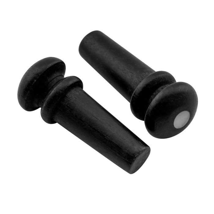 Musiclily Pro Schlitz Ebenholz Akustikgitarre Endpin, Set von 2 