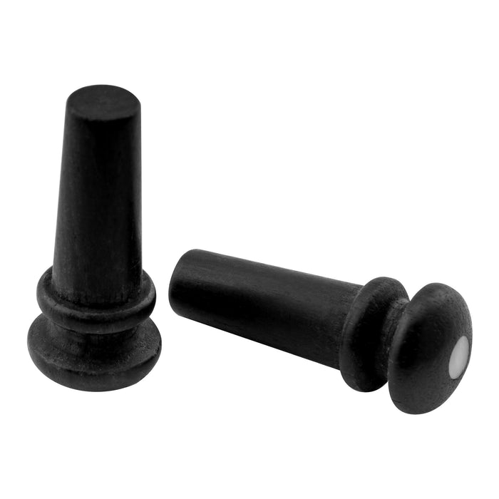 Musiclily Pro Schlitz Ebenholz Akustikgitarre Endpin, Set von 2 