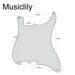 Dimensions of musiclily pro 4 hole guitar stratocaster pickguard blanks material for strat style guitar custom 1 3 4ply mx0751p