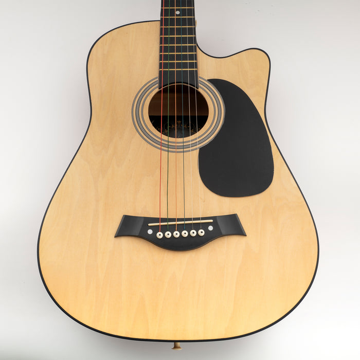 Application of musiclily pro oversize teardrop acoustic guitar self adhesive pickguard for martin d28 style guitar mx0757