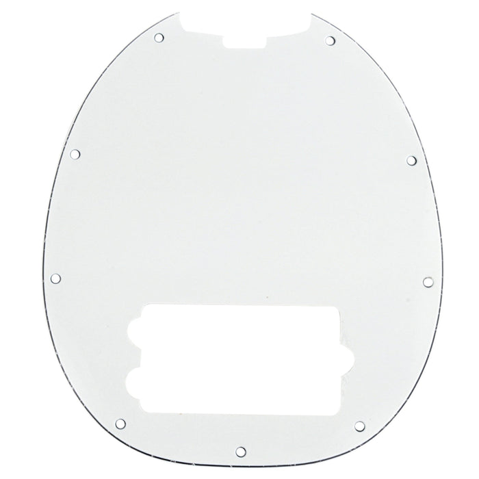 musiclily pro 9 hole bass pickguard for musicman stingray bass 3ply 4ply mx0770p, aged white