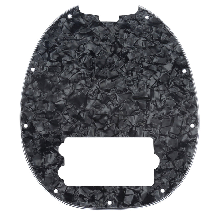 musiclily pro 9 hole bass pickguard for musicman stingray bass 3ply 4ply mx0770p, black pearl