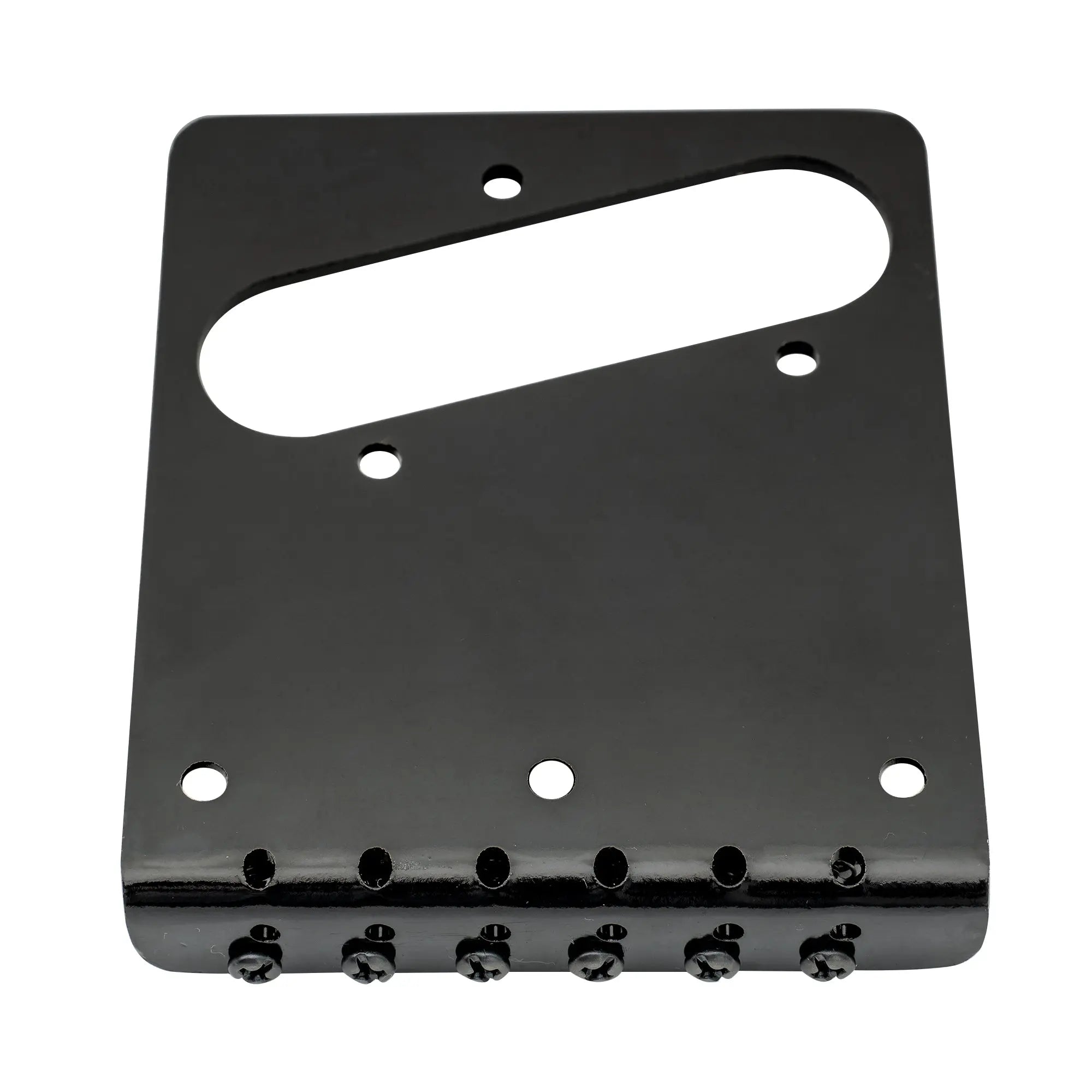 Part of musiclily basic 54mm2 1 8 inch guitar bridge assembly with 6 saddles for tele style electric guitar mx0823p