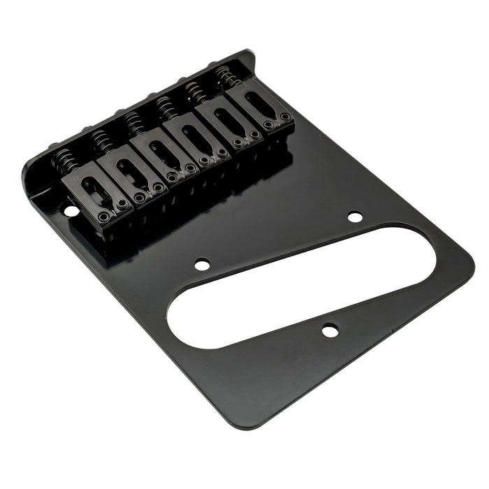 musiclily basic 54mm2 1 8 inch guitar bridge assembly with 6 saddles for tele style electric guitar mx0823p details