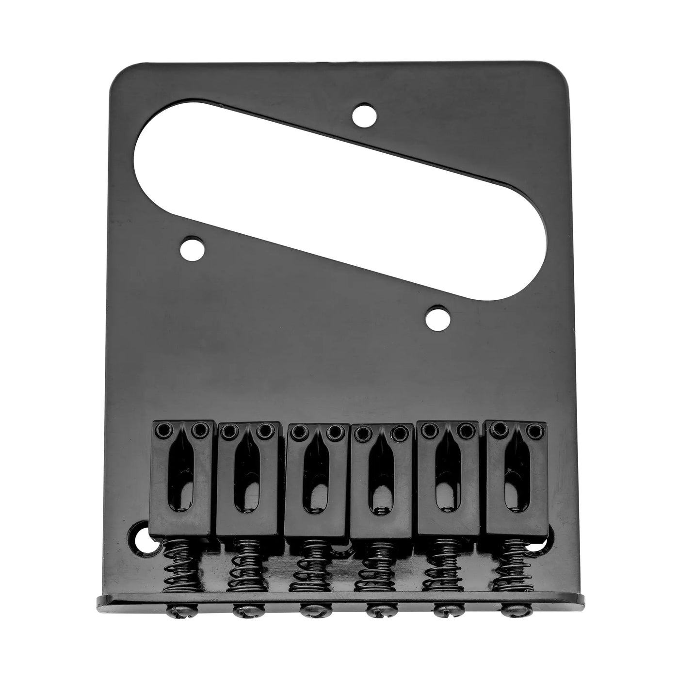 Chevalet Telecaster Musiclily 54mm - Pont 6 Cordes, Alliage Zinc, Noir - Pour Guitare Électrique