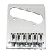 musiclily basic 54mm2 1 8 inch guitar bridge assembly with 6 saddles for tele style electric guitar mx0823p, chrome