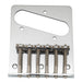 musiclily basic 54mm2 1 8 inch vintage 6 string bridge with 6 saddles for tele style guitar mx0825