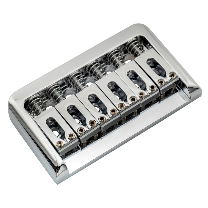 Musiclily Basic 52,5 mm (2-1/16 pollici) con bordo 6 corde senza tremolo Hardtail Bridge per chitarra. 