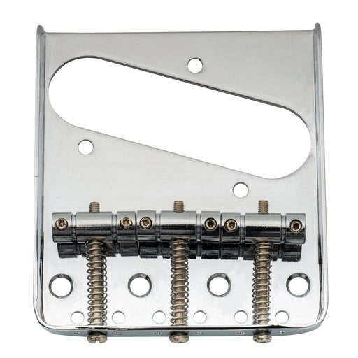 musiclily basic 54mm2 1 8 inch edged guitar bridge assembly with 3 saddles for tele style guitar mx0833