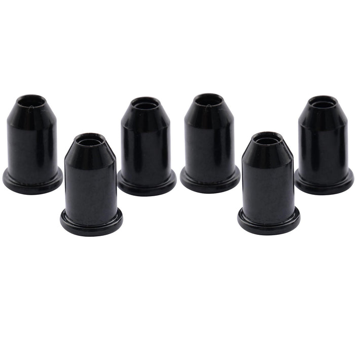 Musiclily Basic Steel Vintage Guitar Through Body Smooth String Mounting Ferrules Set of 6