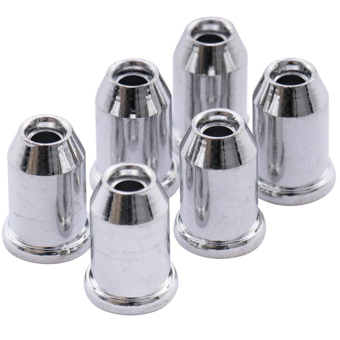 Musiclily Basic Steel Vintage Guitar Through Body Smooth String Mounting Ferrules Set of 6