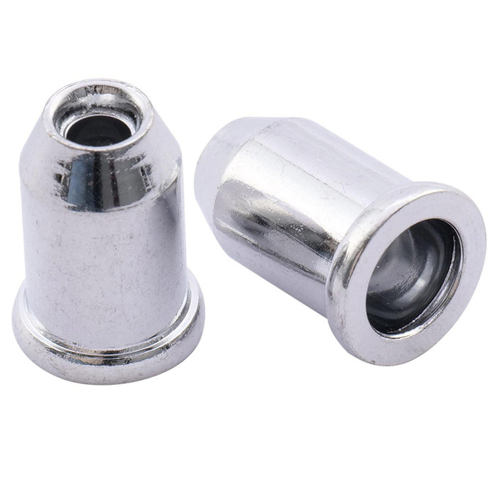 Musiclily Basic Steel Vintage Guitar Through Body Smooth String Mounting Ferrules Set of 6