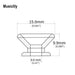 Dimensions of musiclily basic mushroom head guitar strap buttons locks end pins mx0851 2p
