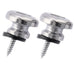 musiclily basic mushroom head guitar strap buttons locks end pins mx0851 2p, chrome