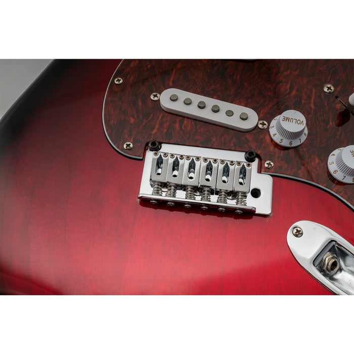 musiclily basic 10 5mm rectangle tremolo guitar bridge saddles for electric guitar mx0884 6p, chrome