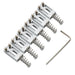 musiclily basic 10 5mm rectangle tremolo guitar bridge saddles for electric guitar mx0884 6p, gold